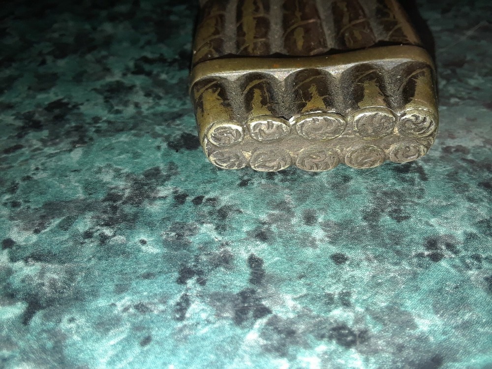 1900'S STERLING SIVER FIGURAL CIGAR MATCHSAFE VESTA