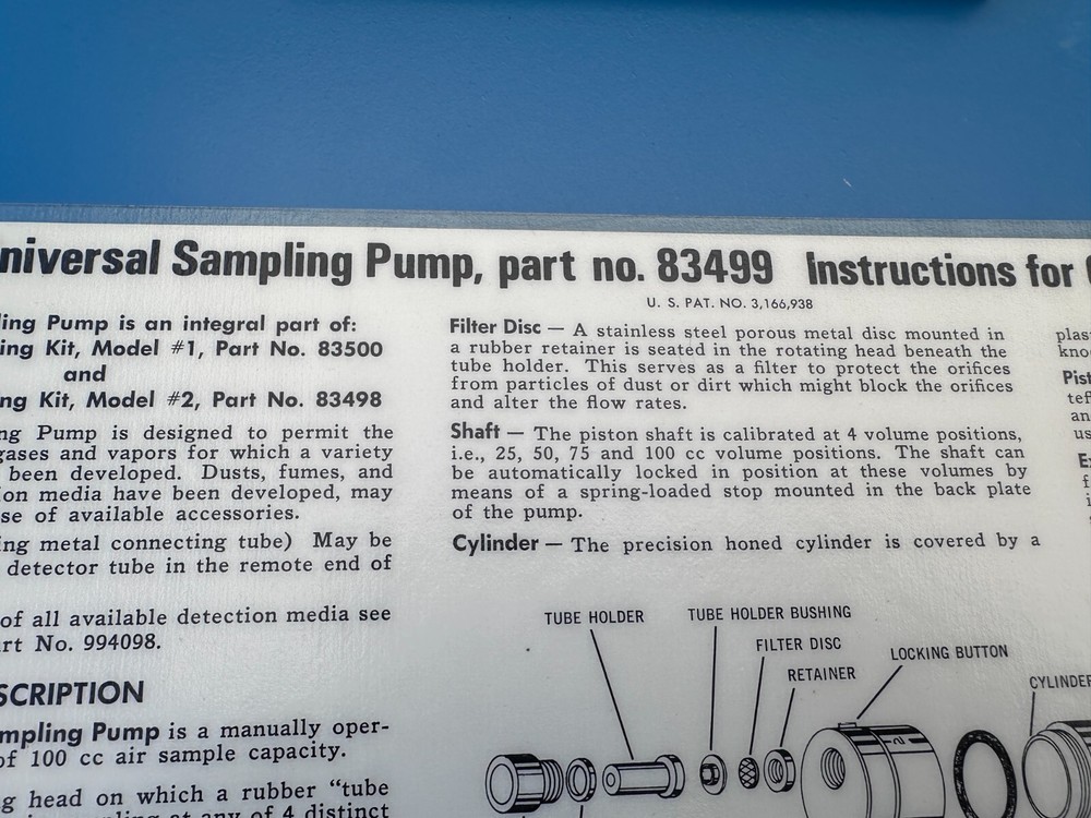 MSA 83500 Universal Testing Kit w/83499 Universal Sampling Pump