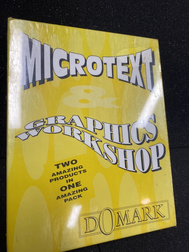 Microtext & Graphics Workshop for the Commodore Amiga 500 1000 2000 Computer NEW
