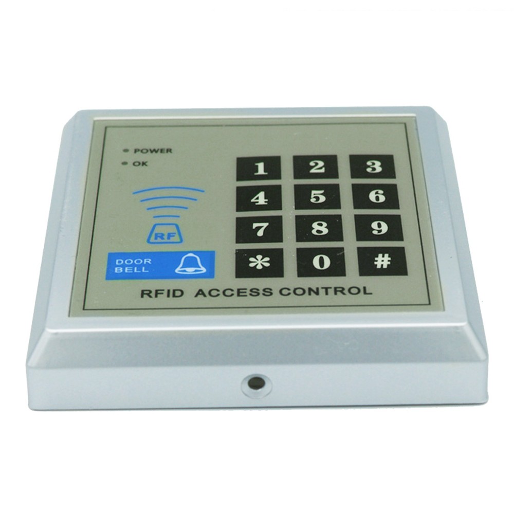 New Electric Lock RFID Door Access Control Controller System Kit+10 Key Fobs Tag