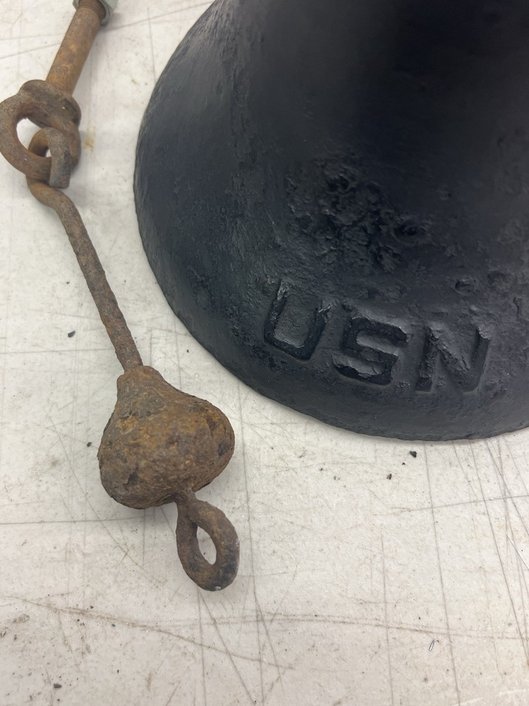 US Navy Ships Bell WW11 Cast Iron Authentic