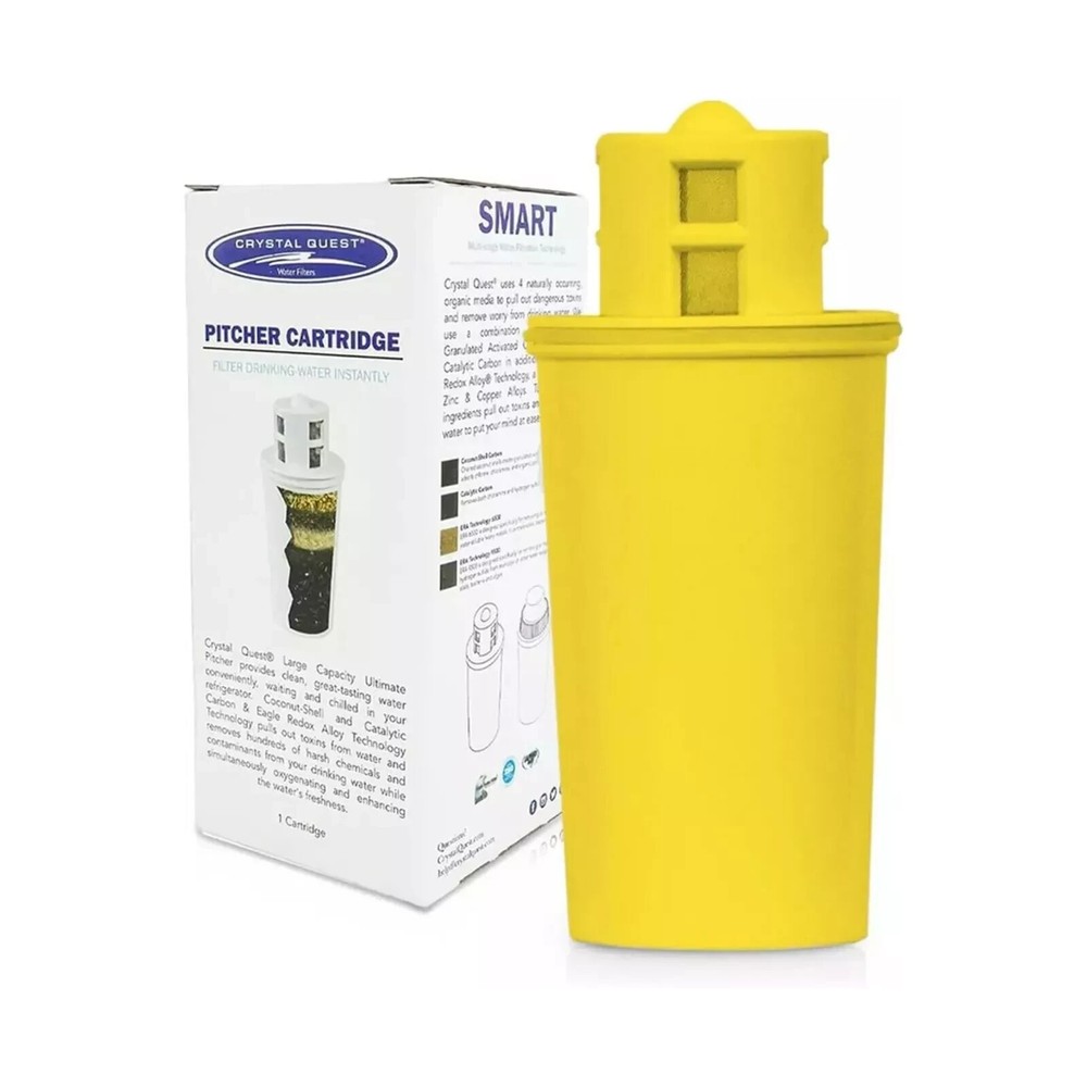 Crystal Quest - Water Pitcher Cartridge,  Advanced Filtration for Healthy Water
