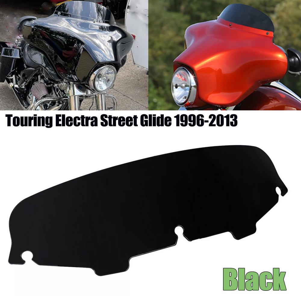Black 5'' Upper Fairing Windshield Windscreen For Harley Electra Glide 1996-2013