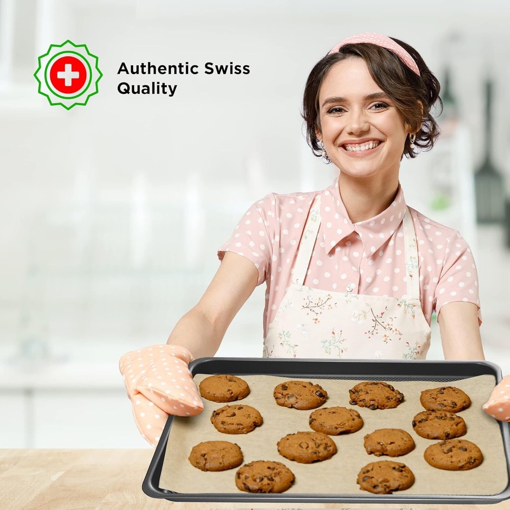 8-piece Bakeware Set – Non-stick, Professional, Multi-sized, Black.