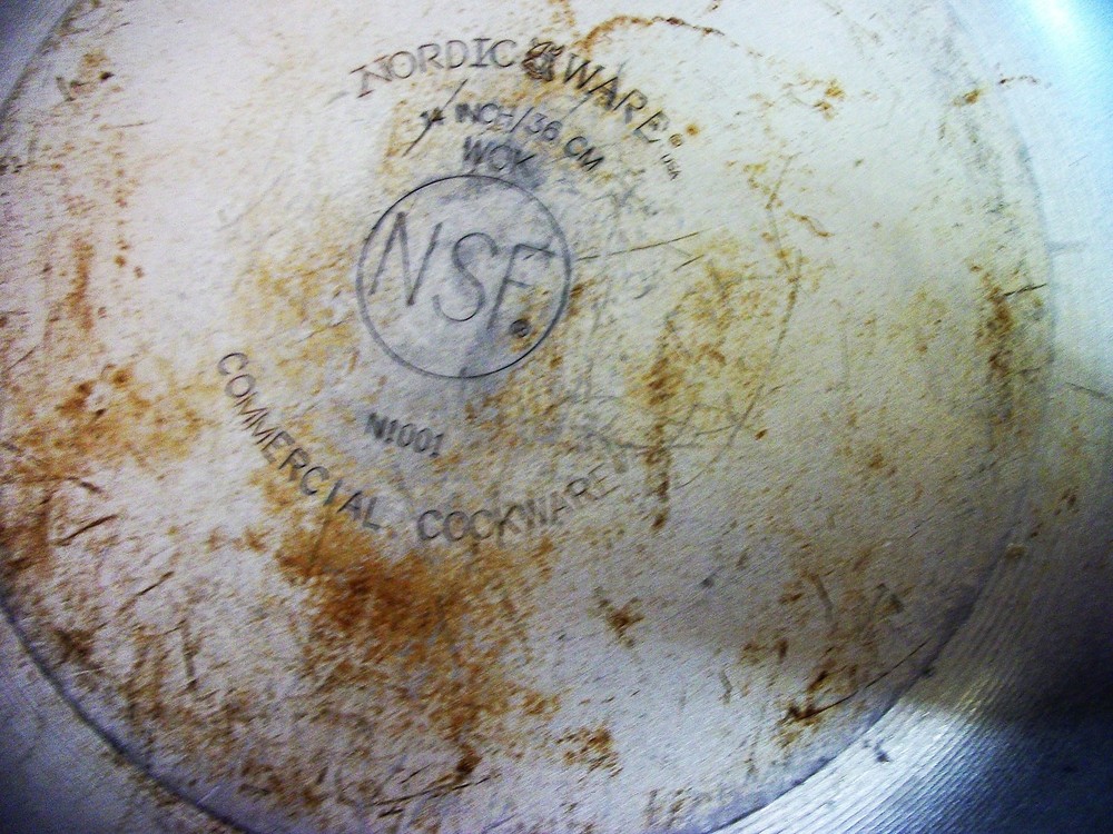 Nordic Ware 14" Wok Commercial Cookware Flat Bottom
