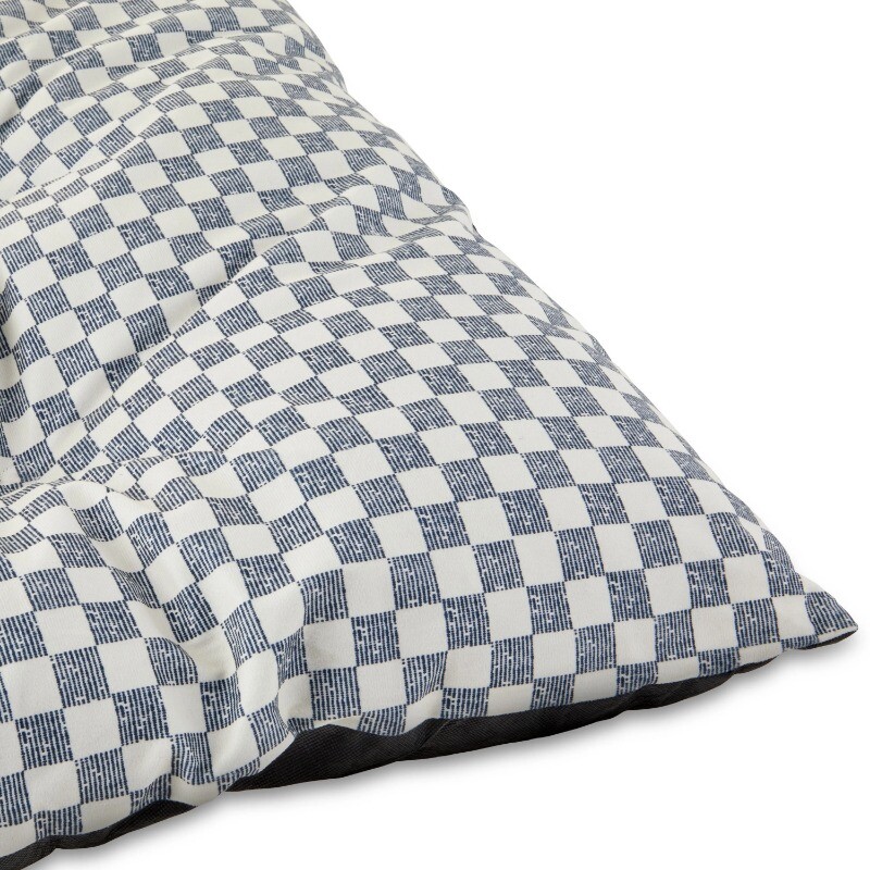 Vibrant Life Tufted Pillow Pet Bed, Black and White Check, 1 Count