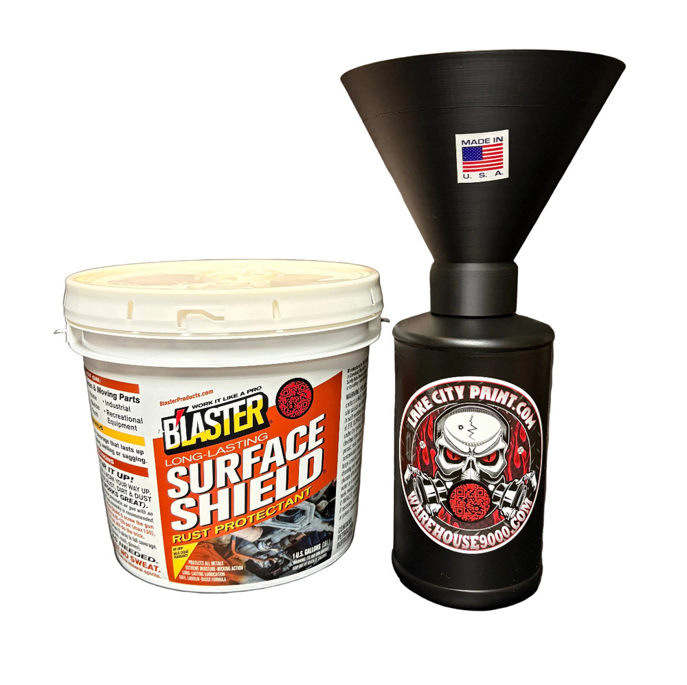 PB Blaster Surface Shield Amber Pro Undercoating Gun & Threaded Funnel - 2 Wands