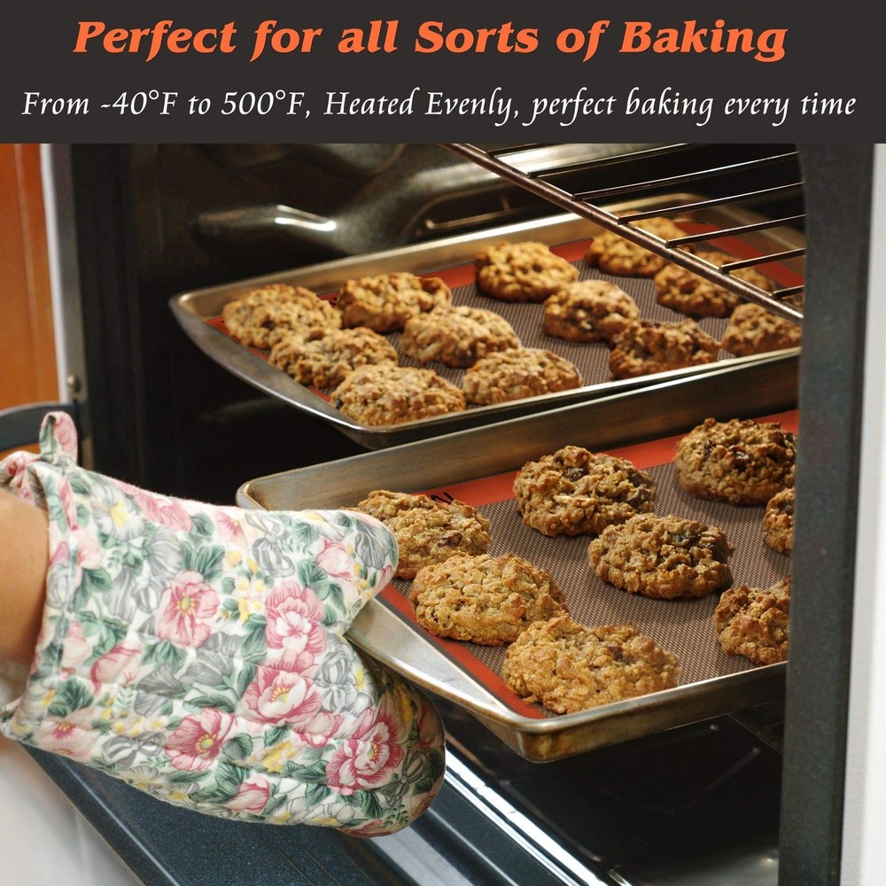 Silicone Baking Mat - Best German Silicone - Non Slip Silicone Baking Sheet, ...