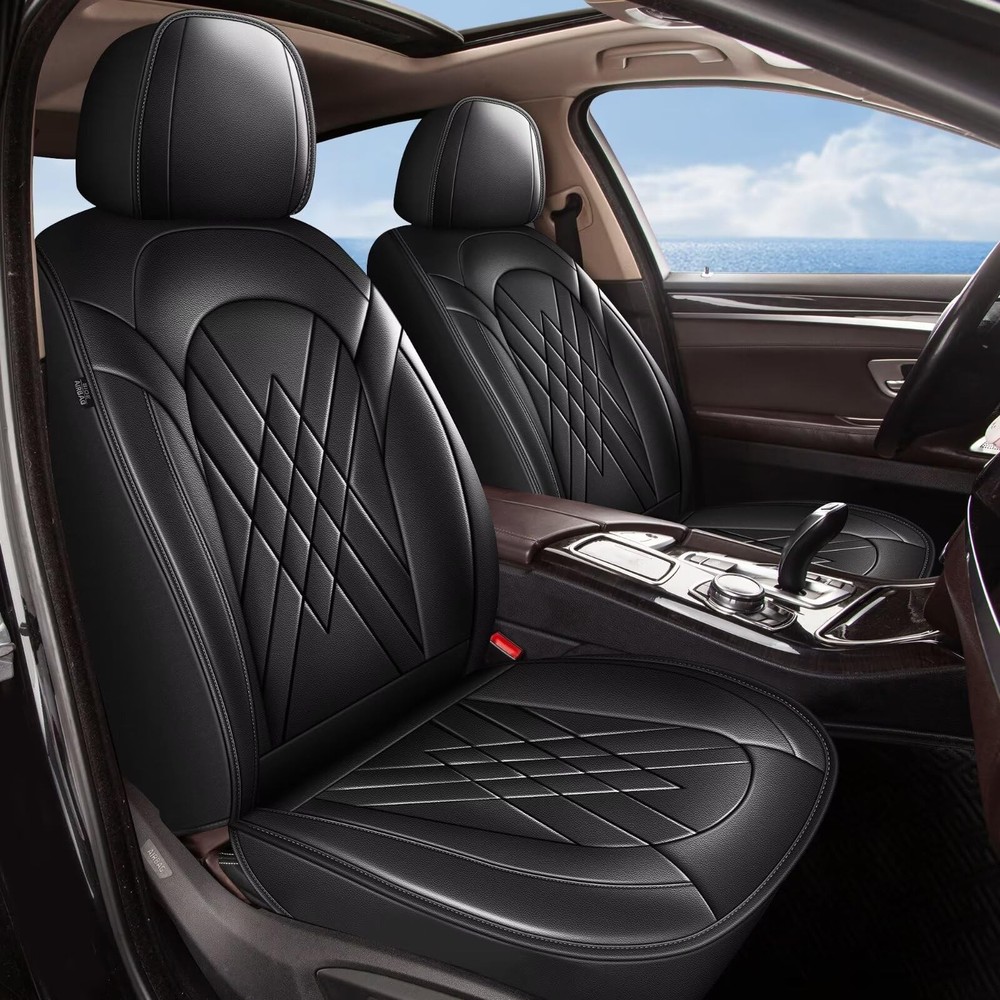 Mitsubishi Eclipse Cross 2018-2026 Front Seat Covers Leather Waterproof Black