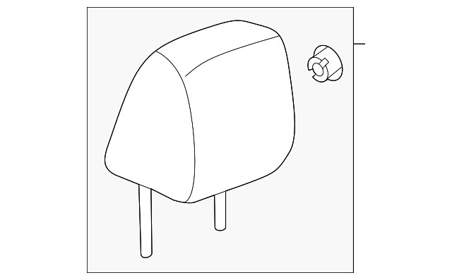 Genuine GM Headrest Outer 26452666