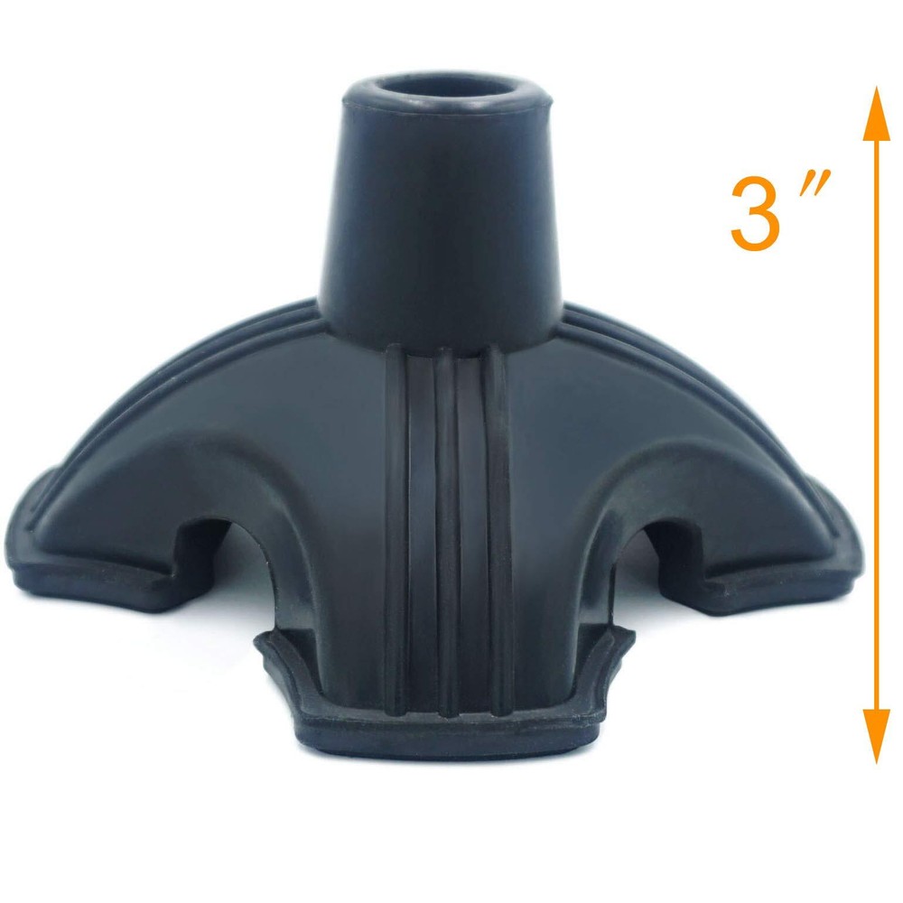 Cane Tip - Self Standing Heavy Duty Rubber Replacement for Walking Cane