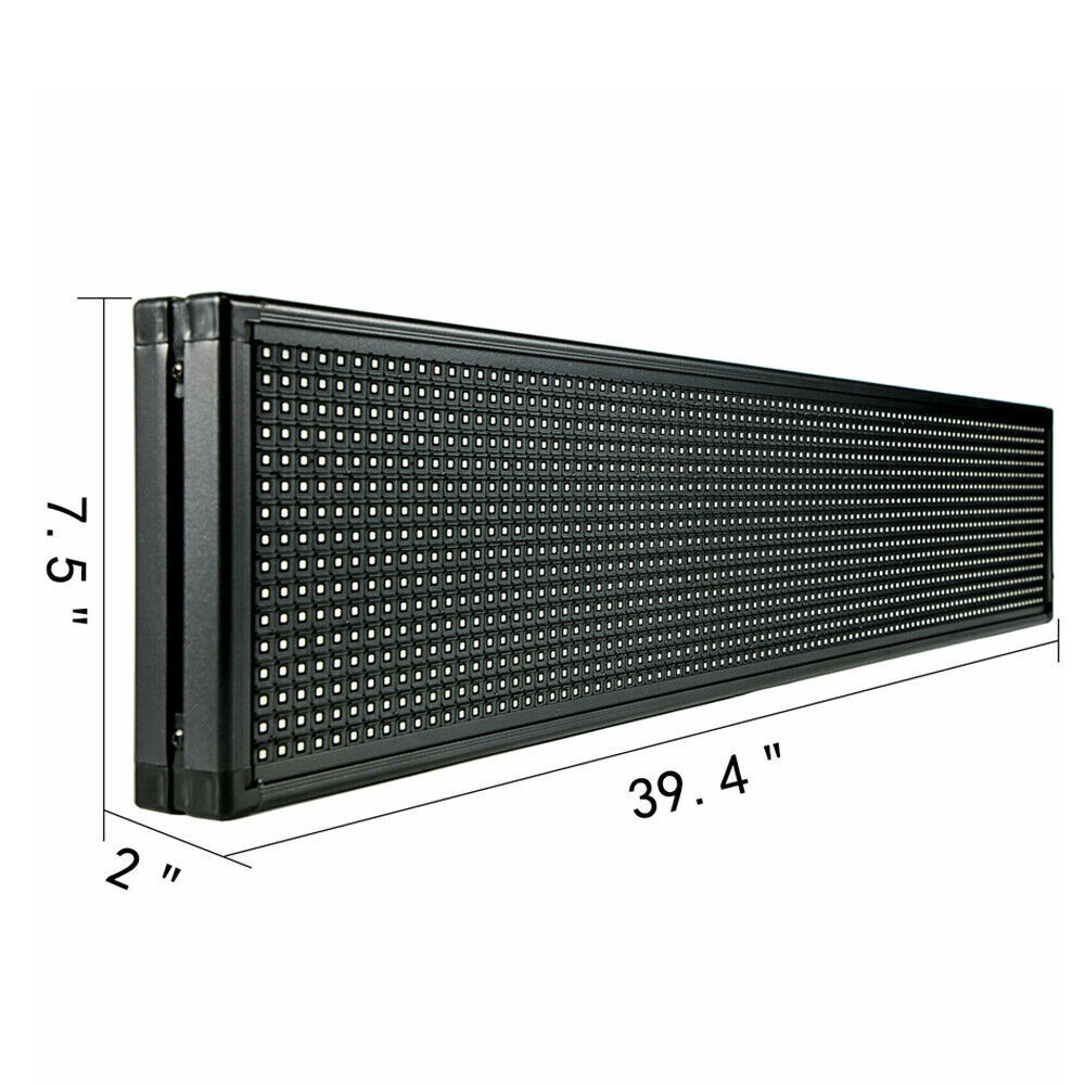 High Brightness Outdoor LED Sign Programmable Scrolling Message Display Board US