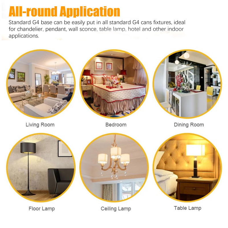 20Pack Replacement Bulbs G4 Base 12V 20W Watt Lamp Bi-Pin Light Bulb