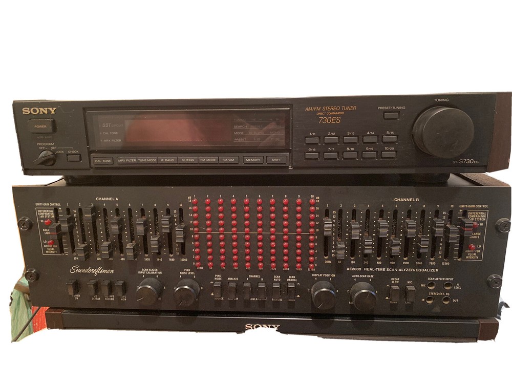 Sony Sounds craftsmen Music Playing System vintage set