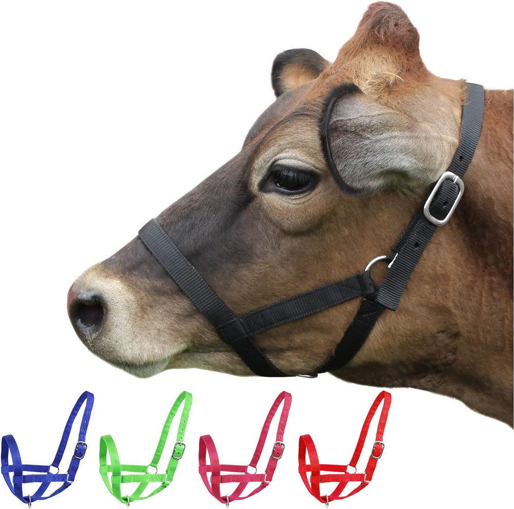 Adjustable Nylon Livestock Cattle Halters