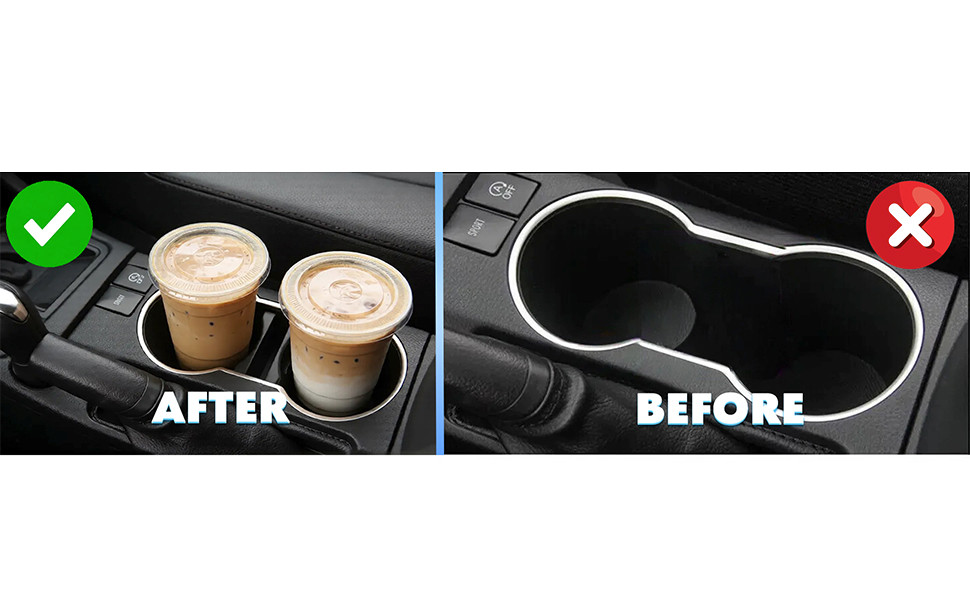 Center Console Cup Holder Insert Divider Separator for Toyota Corolla 2014-2019