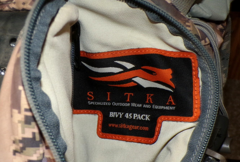 SITKA BACKPACK BIVY 45 HUNTING PACK CAMO