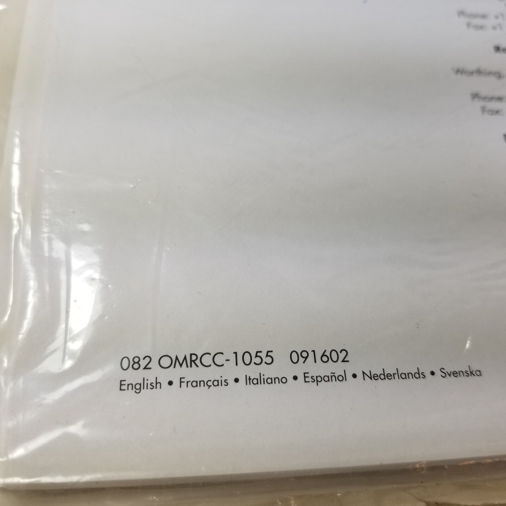 Rotel RCC-1055 CD Changer Owners Manual