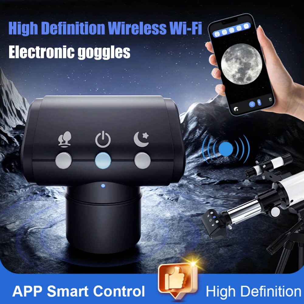 WiFi Electronic Eyepiece Camera 2MP Via App For Telescopes Microscopes