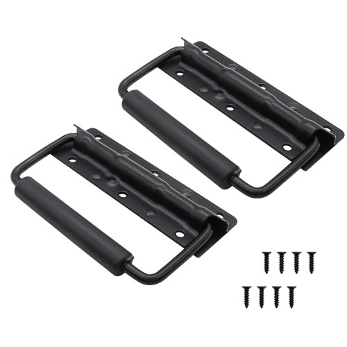 4.9 Inch Spring Loaded Handle, Heavy Duty Handle Surface Mount, Folding 2