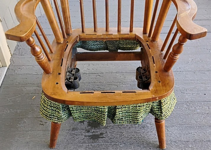 Vtg Maple Wing Rocking Chair