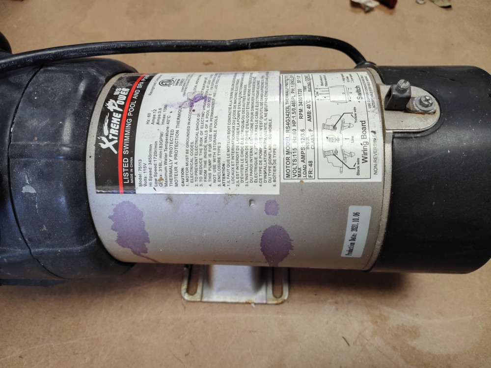 XtremepowerUS 1.5HP 2-Speed 115V Pool - SPA Pump High Flow Above-Ground