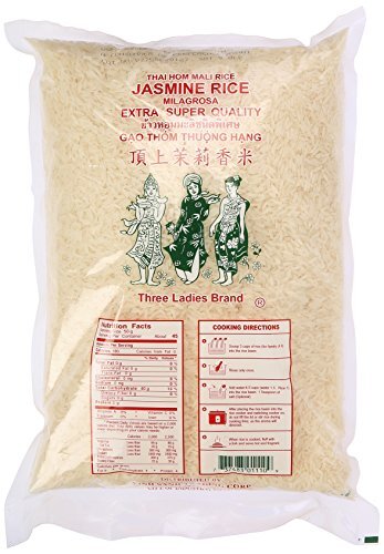 Three Ladies Jasmine Rice Long Grain 5 lbs 011109