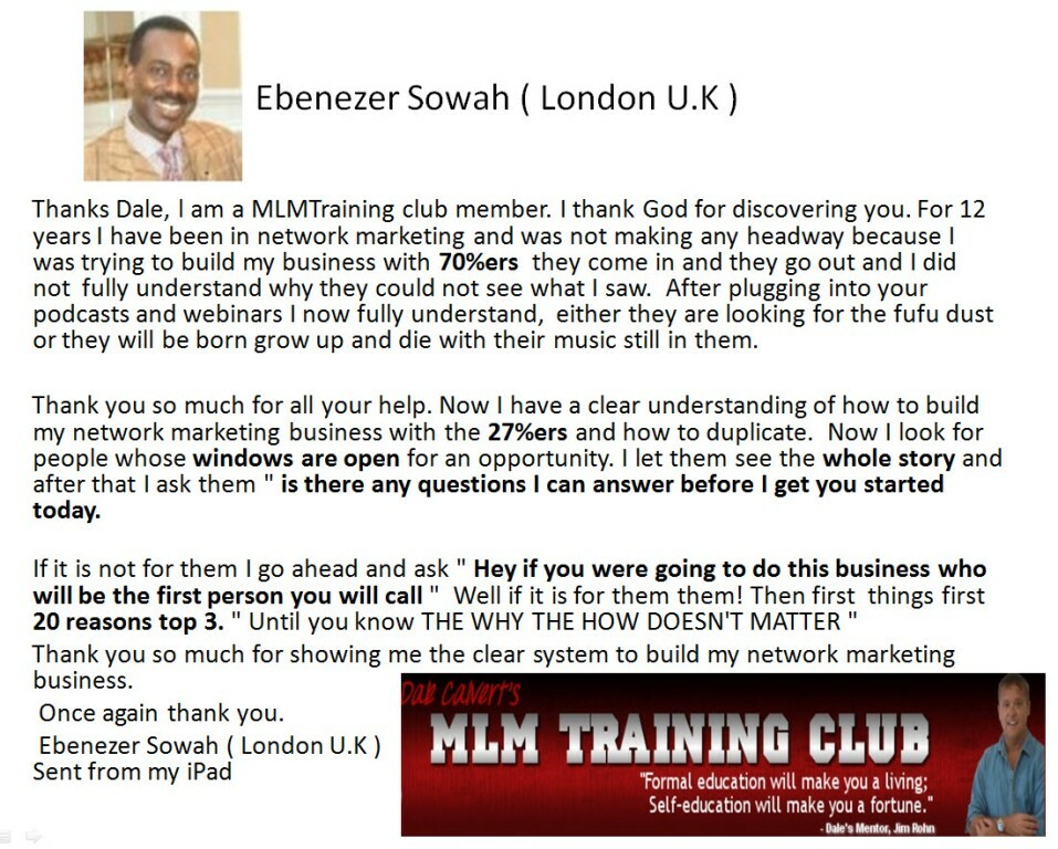 Dale Calvert's MLM Training Club Complete Set Audio CD's Program