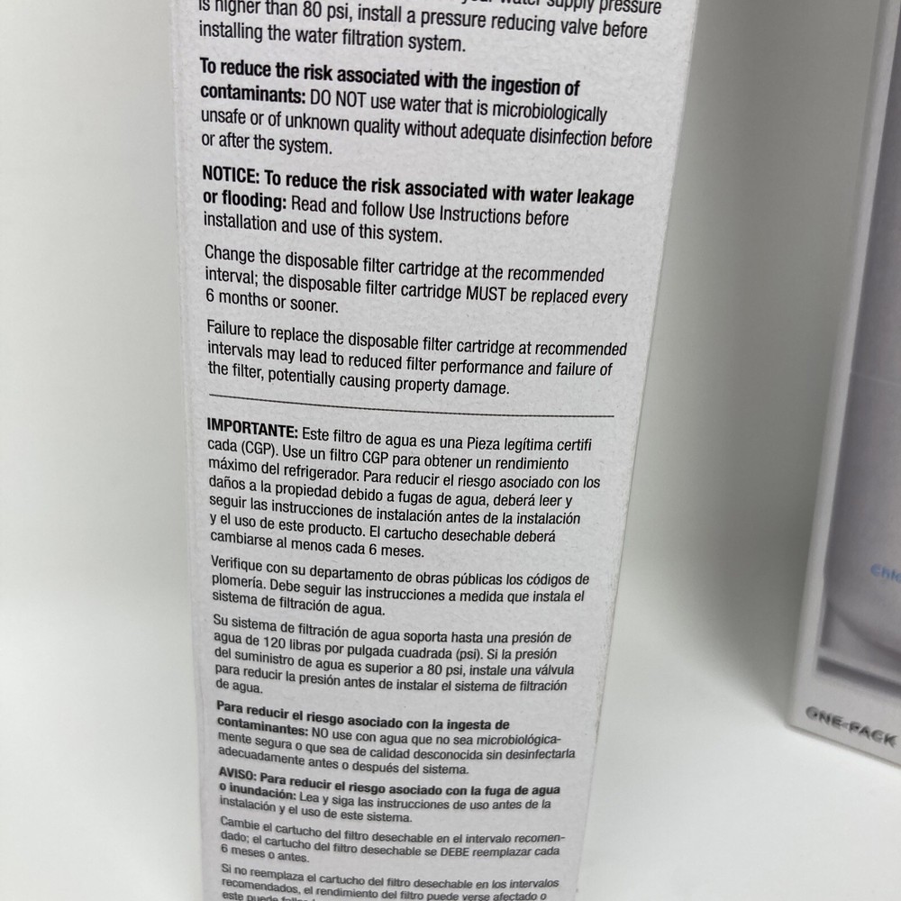 Lot Of 2 EveryDrop Value EVFILTER5 Ice And Water Refrigerator Filter 5