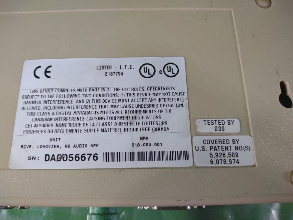 Cybex 510-090-004 Longview KVM Extender transmitter & receiver