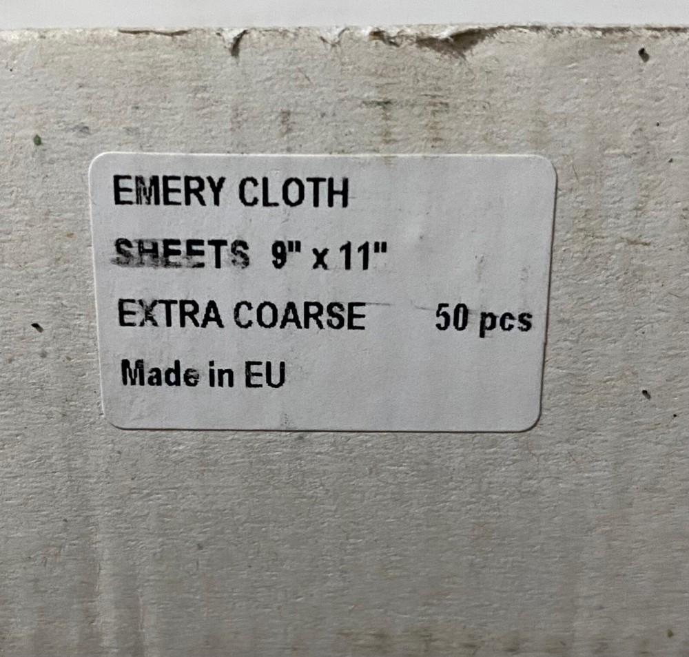 Extra Course Emery Utility Cloth Sheet 9" Inch x 11" Inch - 44 Sheets