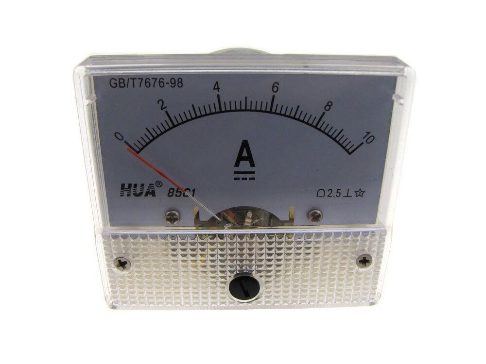 DC 0-10A Analog Needle Panel DC Current Ammeter  85C1