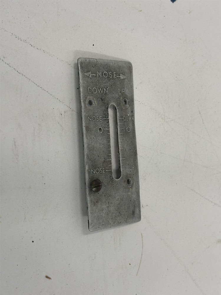 Luscombe Model 8 Trim Tab Indicator Plate 185009