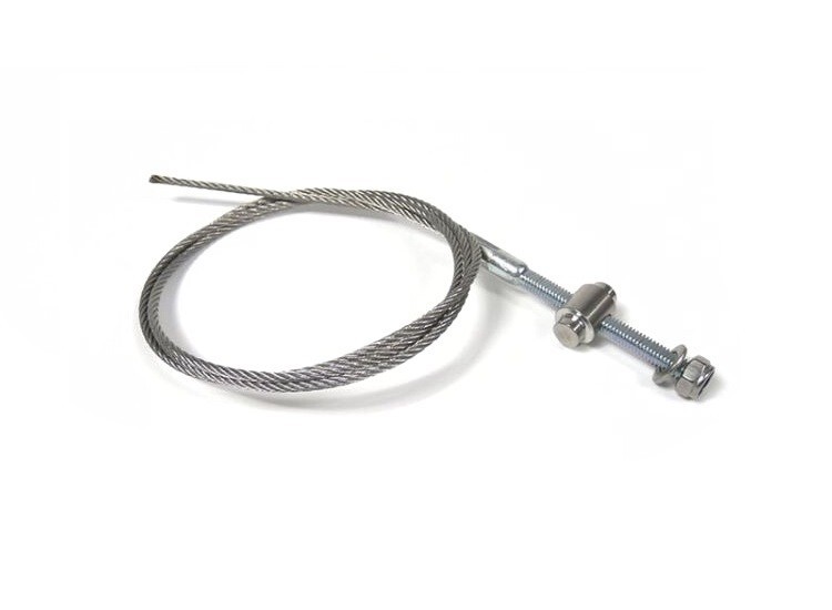 Lambretta inner rear brake cable with threaded end barrel nut washer MB