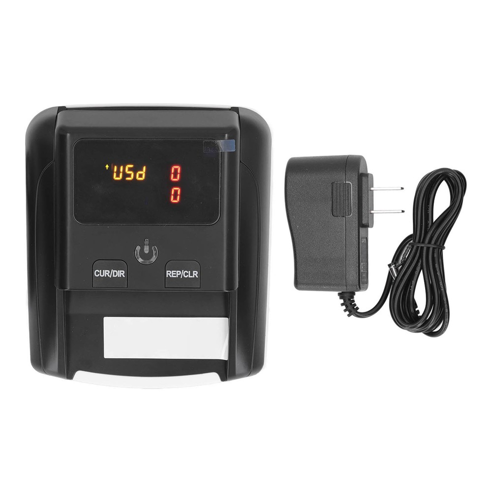 US Plug Automatic Banknote Detector Portable USD EUR Count Machine Counterfeit B