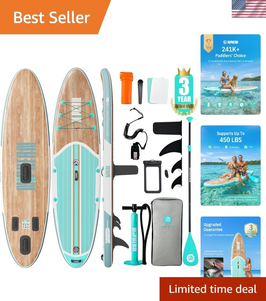 10'6" Inflatable Paddle Board with Complete SUP Accessories - Refreshing Mint