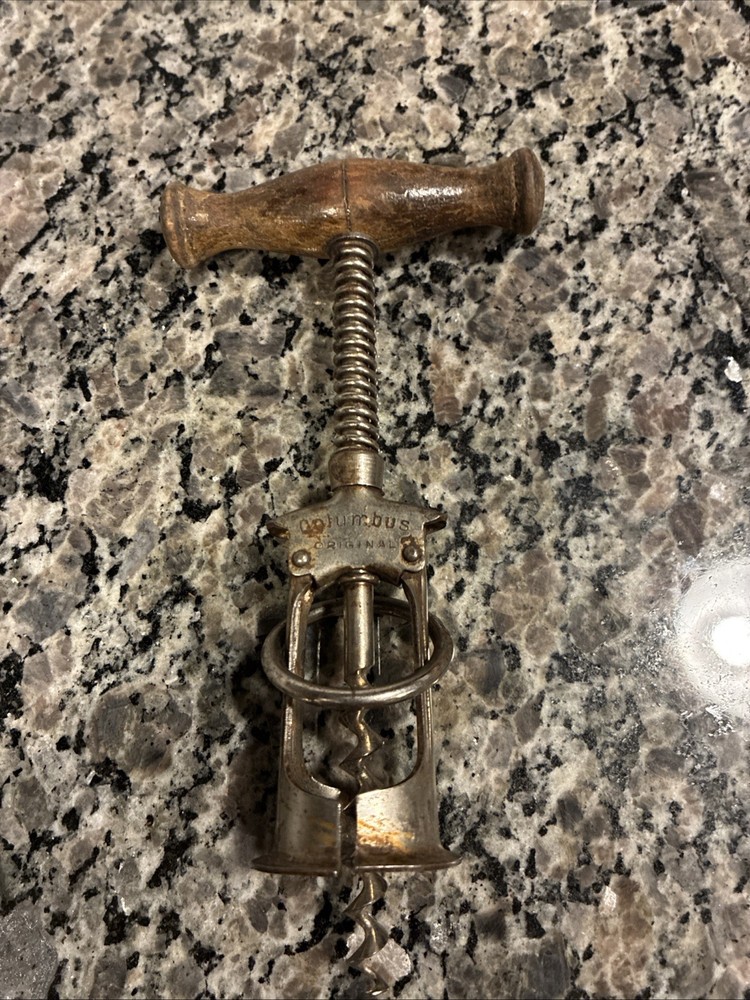 Antique Columbus Corkscrew Bottle Opener German