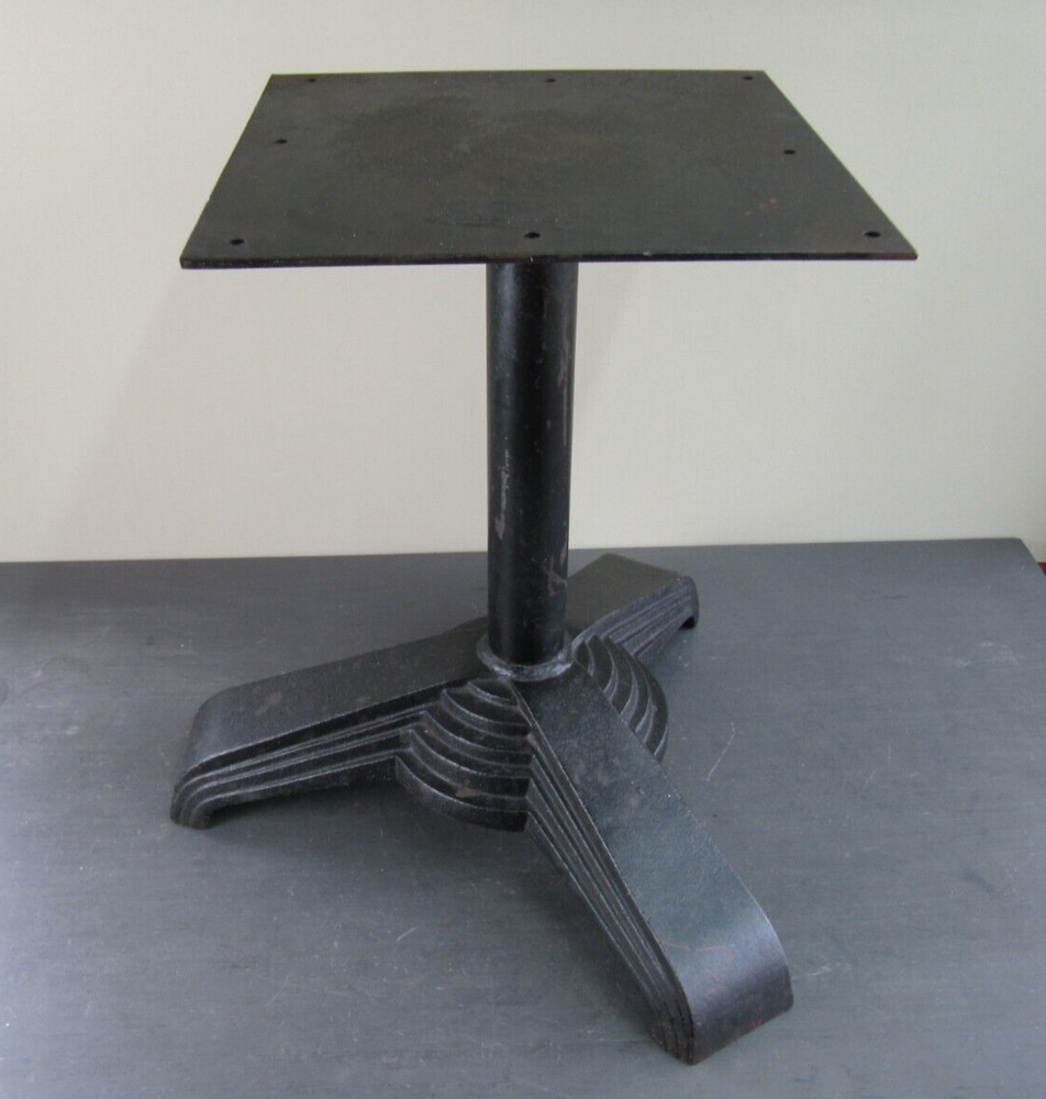 Art Deco Gueridon Table Cast Iron Bistro Table Tripod Base