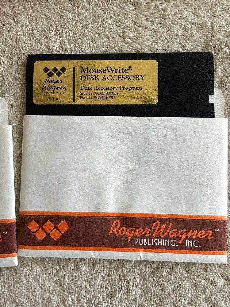 Macintosh MouseWrite Word Processor for Apple IIc IIGS IIe. Software 1985-86 #1