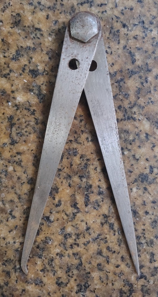 🗽 VINTAGE STARRETT 8"  DIVIDER  / CALIPER