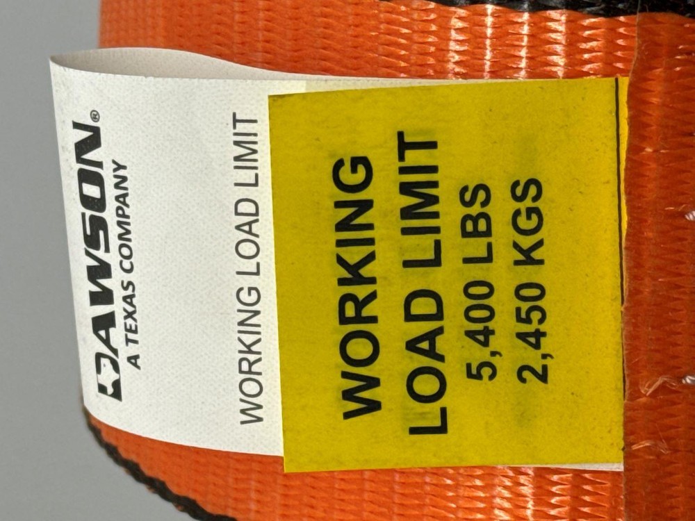 3"X30' Winch Strap with Flat Hook 2 Pack