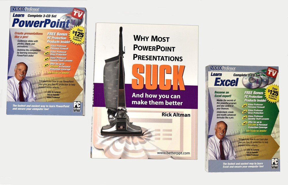 Video Professor Learn Excel, Learn PowerPoint plus PowerPoint Book