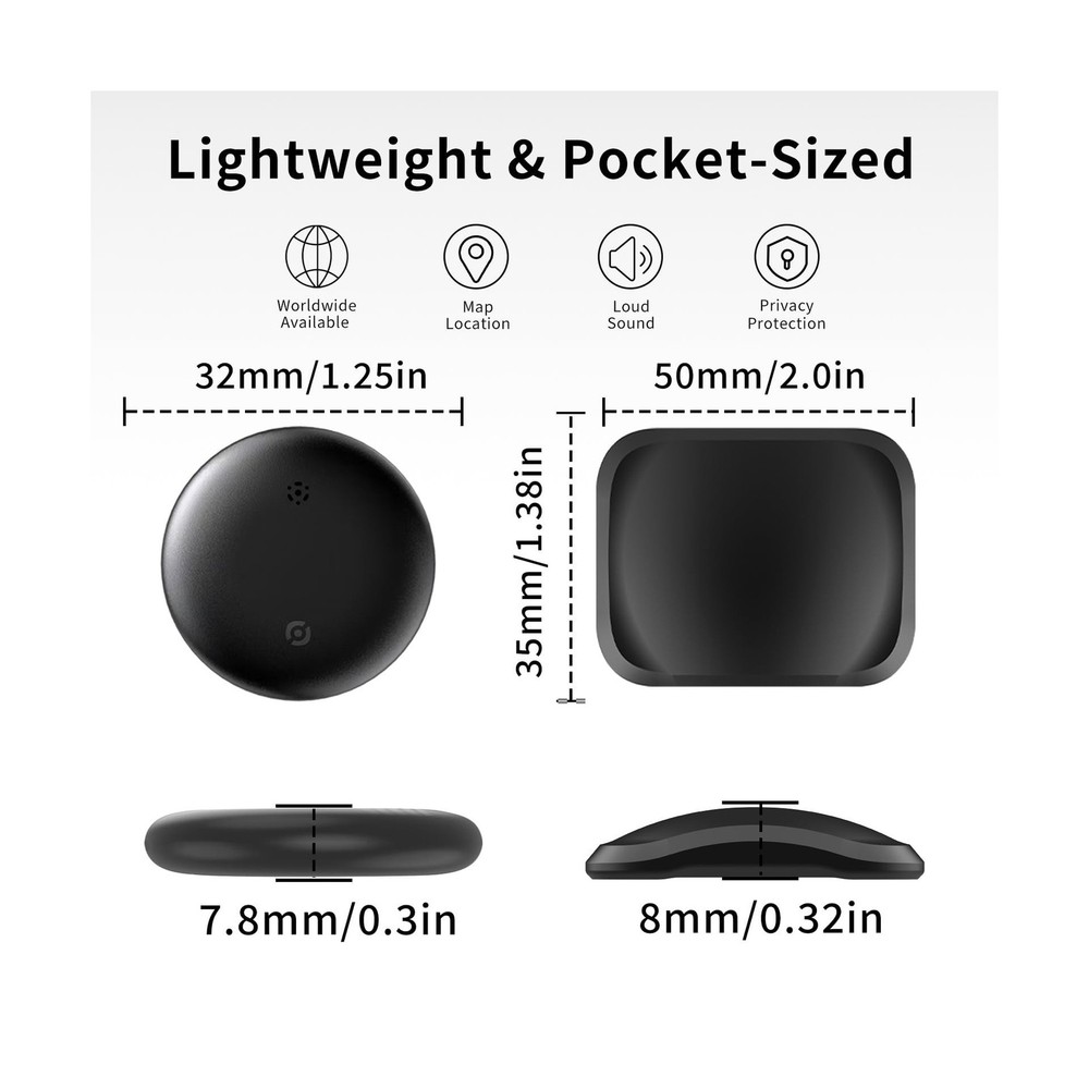 2 Pack GPS Tracker for Vehicles, Works with Android & iOS Apple Fin... Fast Ship