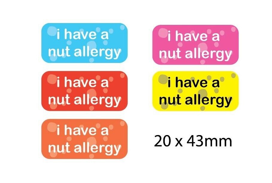 Allergy Stickers Nut Allergy