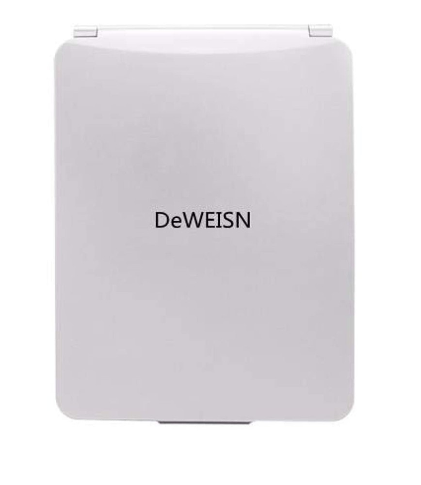 deweisn Folding Lighted Makeup Mirror with 72 LEDs 3 Colors Light Modes USB R...