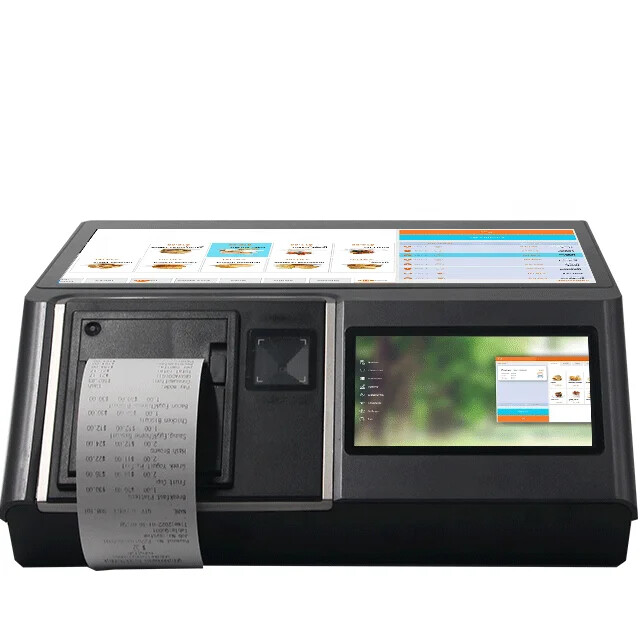 11.6" Touch Screen Android POS System Cash Register with LED8 Customer Display
