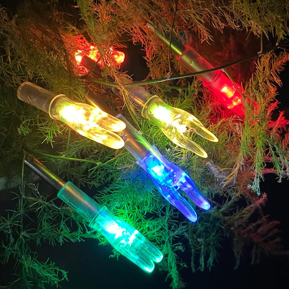 Universal LED Arrow Nocks with Bowstring Screwdriver - 6 Pack