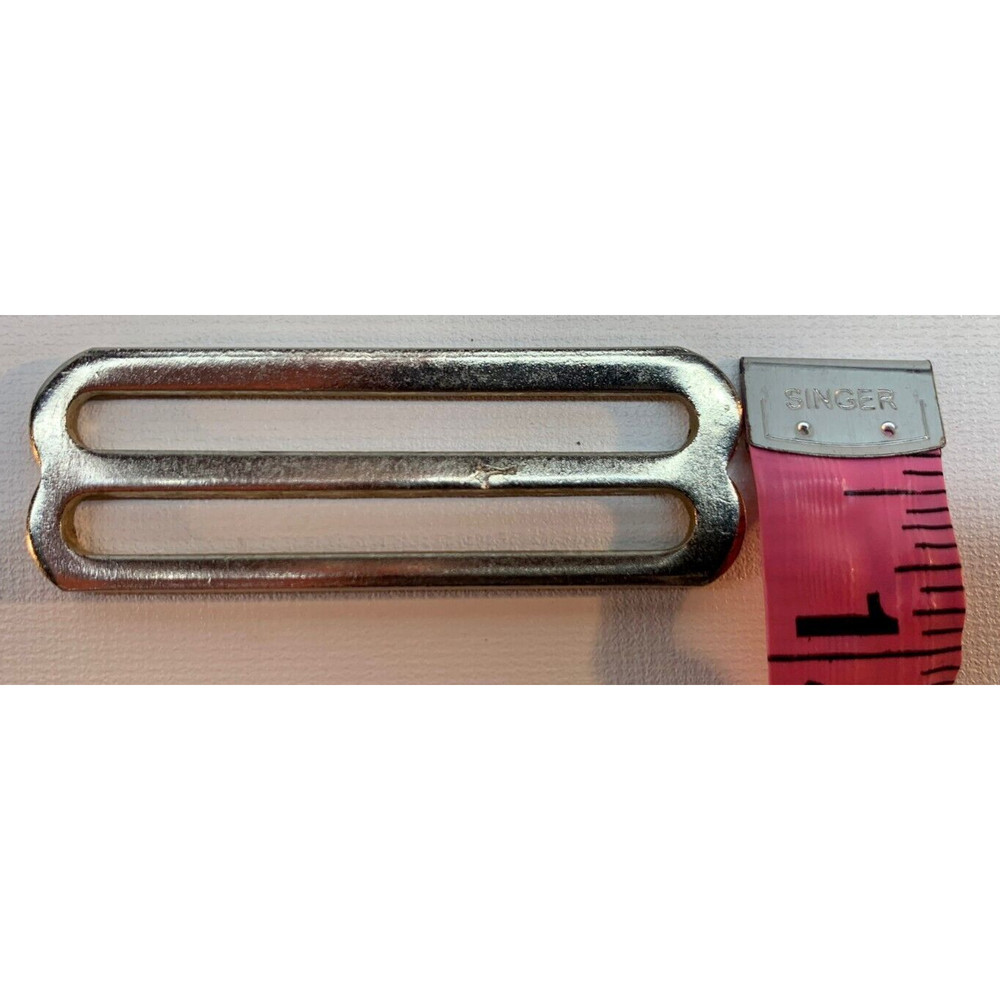 2x TWO INCH Chrome Slide, 2" Metal adjustable Webbing Backpack Strap Buckles