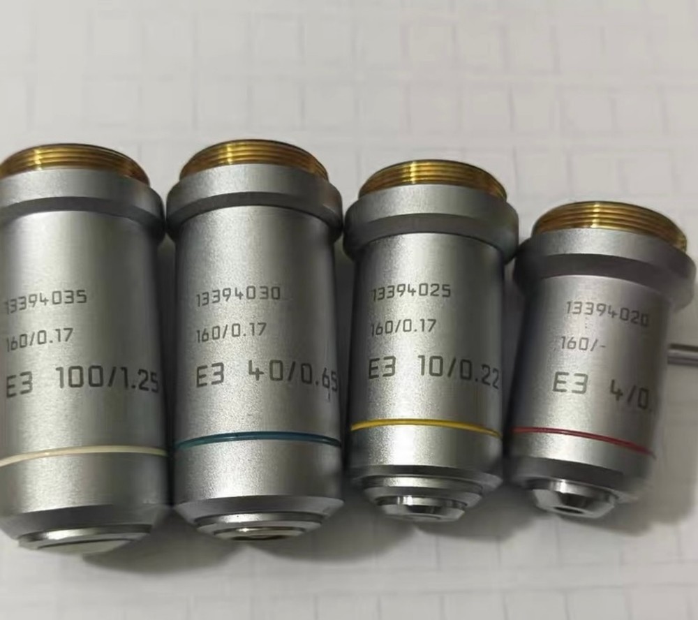 Leica microscope objective set E3 4/10/40/100 Limited distance