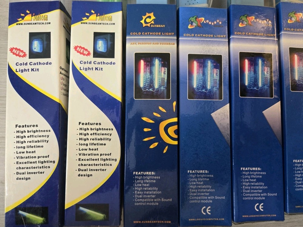 Lot 7 Sealed Logisys Cathode, Meteor Light, Sunbeam Cathode Kits J111